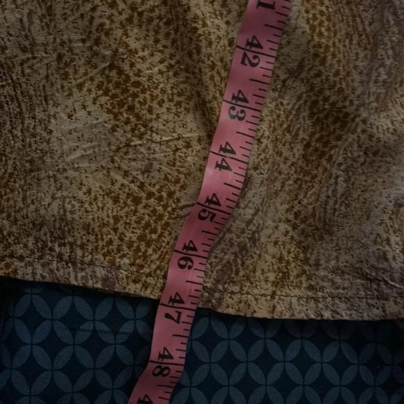 Vintage style Paisley Abstract brown pattern V neck boho  casual cotton Kaftan S - Picture 10 of 14